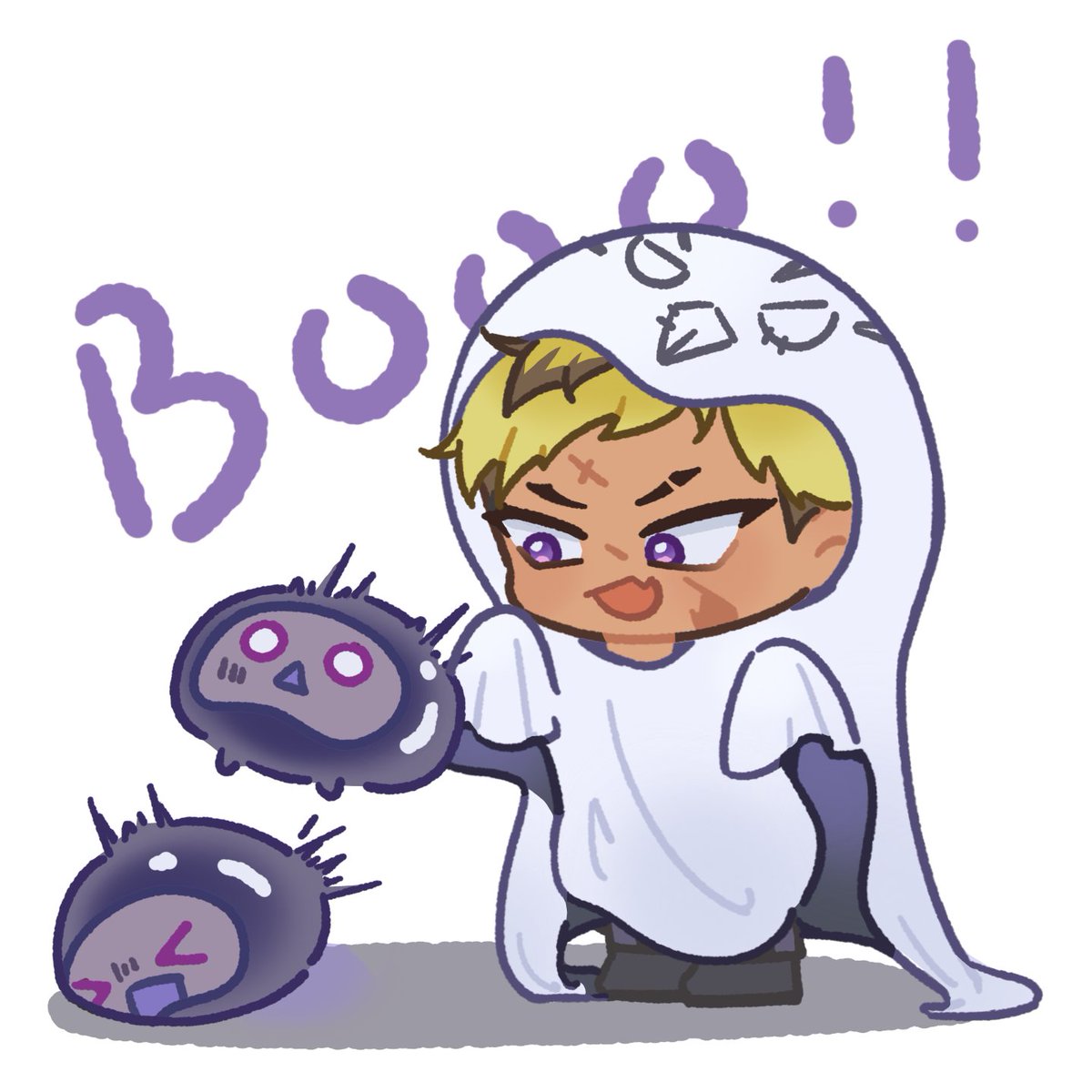 Garnet095882's tweet photo. #Nijitober26 #vantalism 
Day 3: ghost 
Booo! https://t.co/Ci3ExUuLSq