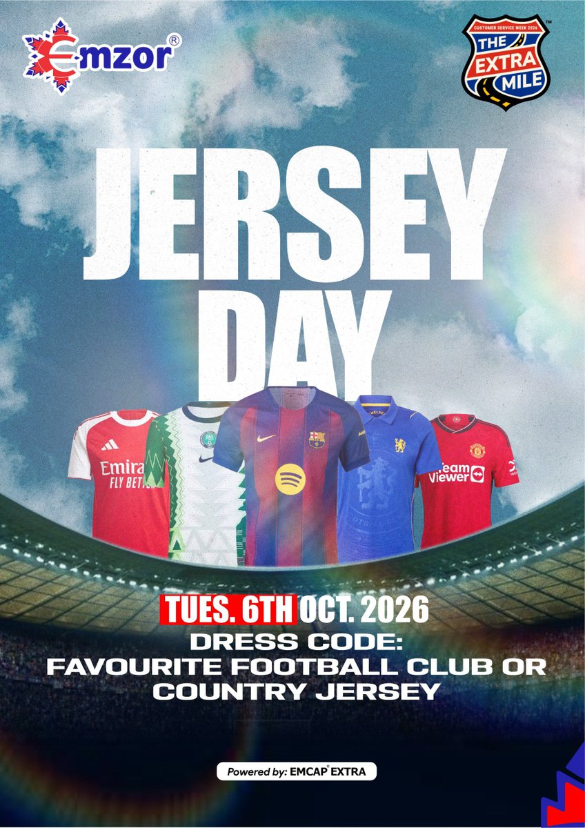Fechman15's tweet photo. @BasitOriola Jersey day design for customer service week😌 https://t.co/E06jqA51tf