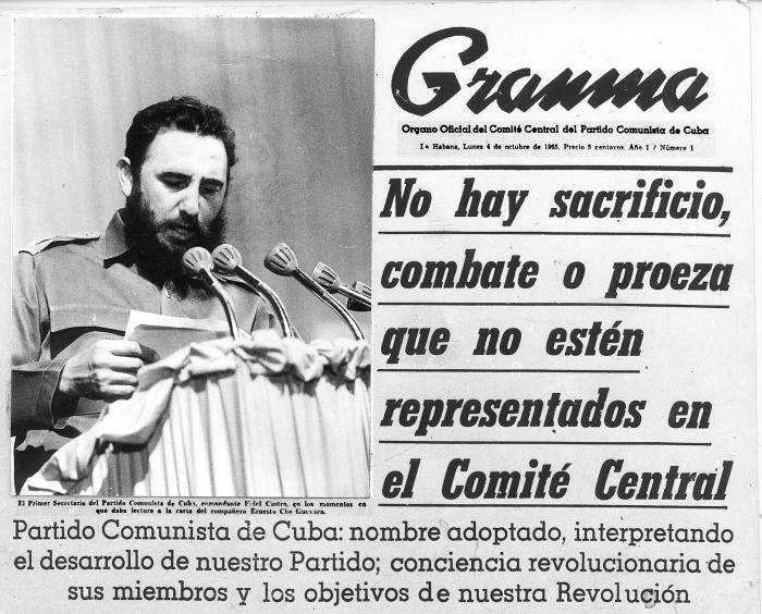 DiazCanelB's tweet photo. Día de tres significativas efemérides a 61 años de la fundación del Comité Central del @PartidoPCC y del diario Granma, y de la lectura por #Fidel de la carta de despedida de Che. 

En las tres laten las señales de nuestra unidad y la fuerza de su legado: #HastaLaVictoriaSiempre. https://t.co/qTw2Nkkb8d