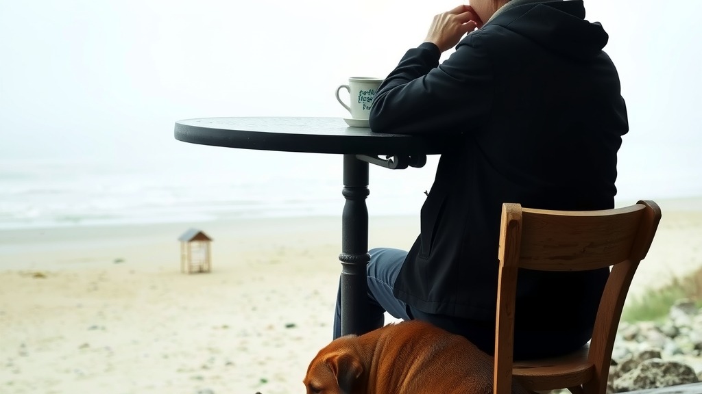 jilyannori's tweet photo. Off-season beach town experiment: half the prices, all of the ocean. The cafe owner had time to chat, the beach had more seagulls than people. Peak season is a choice, not a requirement. #OffSeason #BeachTown https://t.co/T1pFSbwsHc