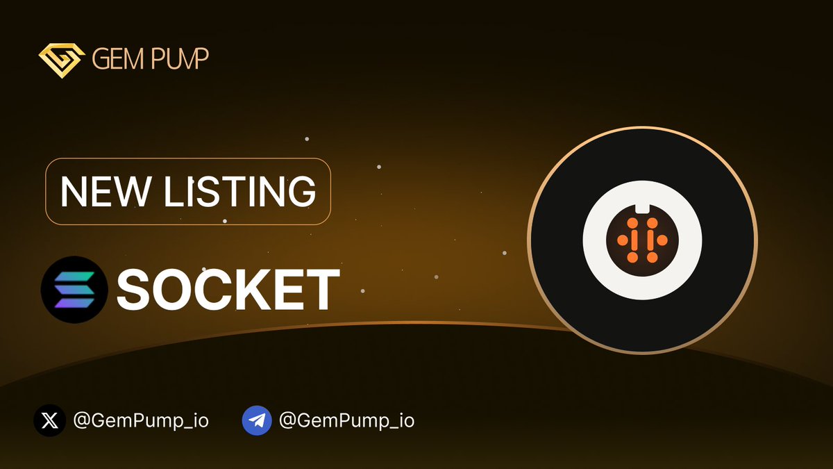 Gempump_io's tweet photo. 👏 #SOCKET listed on https://t.co/fsiWK9jpdq
📄 CA: XLBLxbY1Mr7aadnqAbmqSBXLEyUdjvUXtXCnz8Mpump
✖️ X:https://t.co/civ2emBAjR
💎 GemPump:https://t.co/PcEThWcOIP
#NewListing #GemPump #100xGem https://t.co/vMtYFhBT55