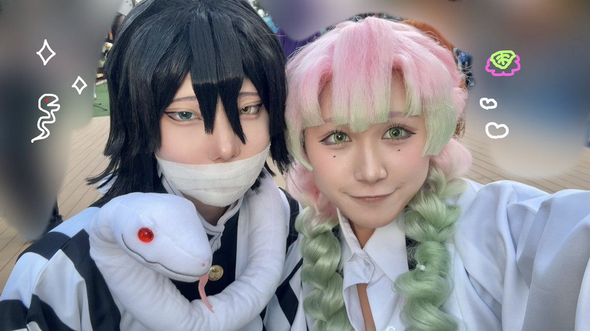 shizuku_lapi's tweet photo. ※cos
念願🐍🍡で遊んできたよ✨️✨️✨️
沢山お話嬉しかったです🥰️
いふとさんのｲｸﾞﾛさん本物すぎてやばかった、、😭まじイケメン😭
また明日もいますので会ってやってください🙋‍♀️💕

 #コスフェスTDC https://t.co/khYJZTAyCh