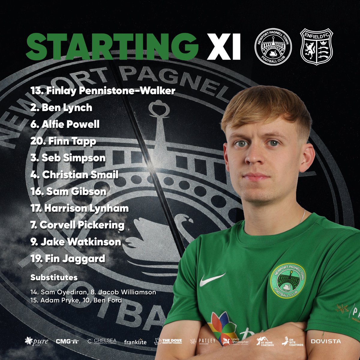 nptfc's tweet photo. Here is how the Menβs First Team line up for this afternoons clash with Enfield in the Gladwish Challenge Trophy.
COME ON YOU SWANS! π’π¦’
#NPTFC #NewportPagnellTown #UpTheSwans #Dovista #GladwishChallengeTrophy #EnfieldFC https://t.co/hJh8kx2Ap0