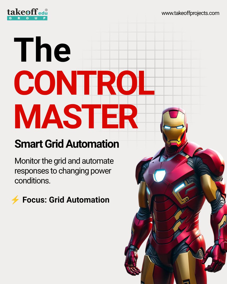 takeoffedugroup's tweet photo. 🦸 AVENGERS OF THE SMART GRID ⚡

Make your EEE project smarter with:
🔮 Load Forecasting | 🚨 Fault Detection | 🤖 Grid Automation

🎓 Get EEE Project Guidance
📞 +91 9030333433
🌐 https://t.co/ORPpSE3cRO

#TakeoffProjects #EEEProjects #SmartGrid #PowerSystems #Tirupati https://t.co/6dfYyFAgue