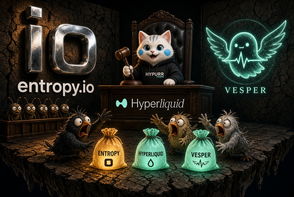 dextercore404's tweet photo. Selamlar.
Hem Hyperliquid 3.sezonu,
hem erken aşama Entropy,
hem de olası Vesper airdrop ile tek taşla 3 yeri kullanacağız.
Böylece küçük bütçeyle 3 farklı yerden drop alabileceğimiz bir strateji geliştirdim.Projemiz @entropyIO

Hyperliquid, zincir üzerindeki pazarlara izinsiz erişim sağlamak için oluşturulmuş performanslı bir blok zinciridir. Hyperliquid İyileştirme Önerisi 3 (HIP-3), bağımsız dağıtımcıların Hyperliquid'de kendi pazarlarını izinsiz işletmesine olanak tanıyan sistemdir.

Entropy, kendi sözleşmeleriyle bu HIP-3 pazar dağıtıcılarından biridir. Küresel hisse senetleri, emtialar ve endekslerin perpetual vadeli işlemlerinin yanı sıra uzun vadeli IPO öncesi hisseler gibi yeni ürünlerin de işlem görmesine olanak tanır.

Ben neler yapıyorum: hem io sözleşmesinin bulunduğu, spread'in az olduğu paritelerde OI tutmaya çalışıyorum, hem de vesper ile çok ucuz maliyetle hacim kasıyorum.

Vesper ile gerçekten 40 dolar ile 150 dolar arasında 1 milyon hacmi çok rahat kasabiliyorsunuz. Bunu kendiniz farklı bir botla ya da elle yapmaya çalışsanız, veya Hyperliquid üzerinde bu hacmi yapmaya kalksanız, ödeyeceğiniz minimum tutar 400 dolar civarı olacaktır.

Ekip şahane, yatırımları da gayet güzel. Uzun süredir kullanıyorum, gayet memnunum. Burası gerçekten benim gözümde çok güzel potansiyelleri olan bir proje.