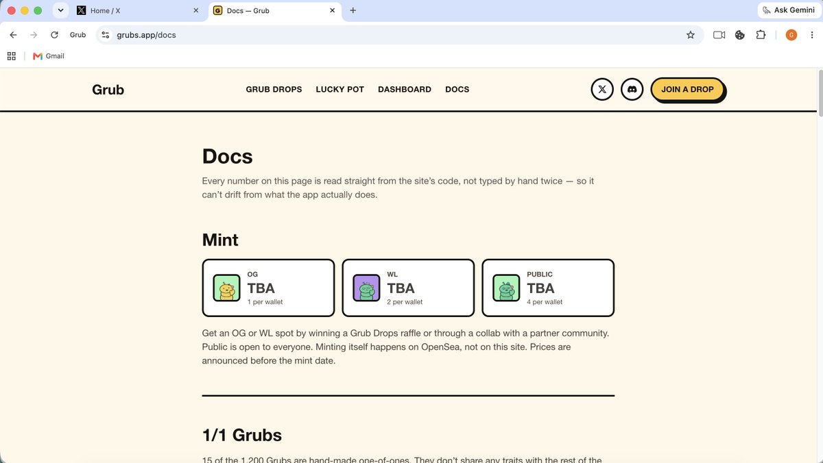 grub_nfts's tweet photo. 4/ docs: every number we just said, in one place, so you can check us. https://t.co/ROUVvYbOrn https://t.co/tqn7mthj3S