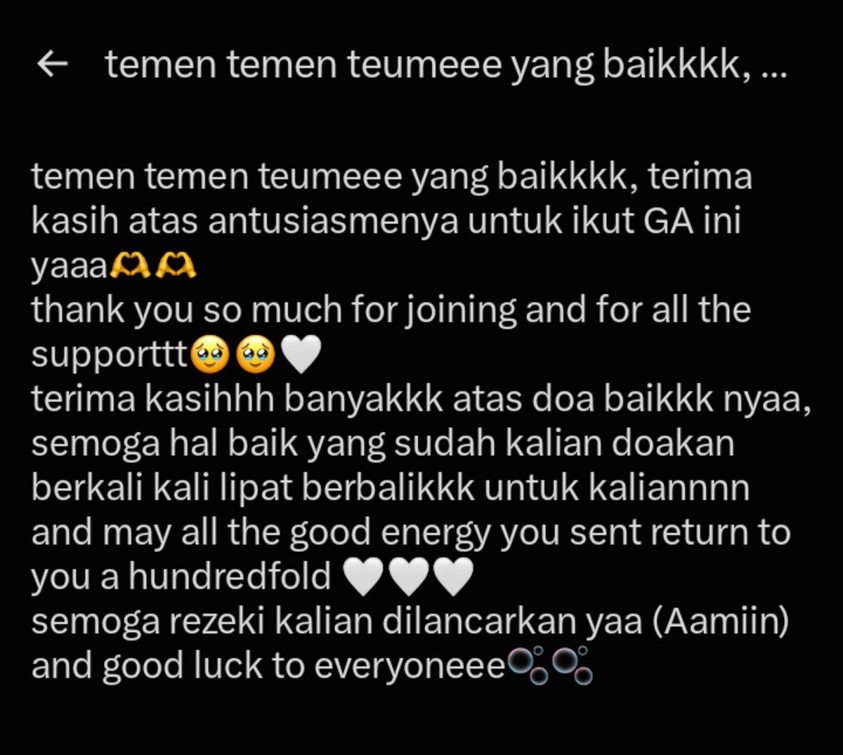je0428z's tweet photo. HII GUYS, GA INI AKU CLOSE YAAA KARENA KAKAK @llal1sjf SUDAH SECURED JJEONGGUE NYAAA!!🥹🥹🥹 ini berkat doa kalian🤍

untuk winner bakalan aku umumin barengan sama pelunasan yang ikut po yaa, goodluck guyss!🫶🏻

adaa pesan jugaa dari kak @llal1sjf buat kalian yang udah ikut GA nya https://t.co/CU6LnwooAu