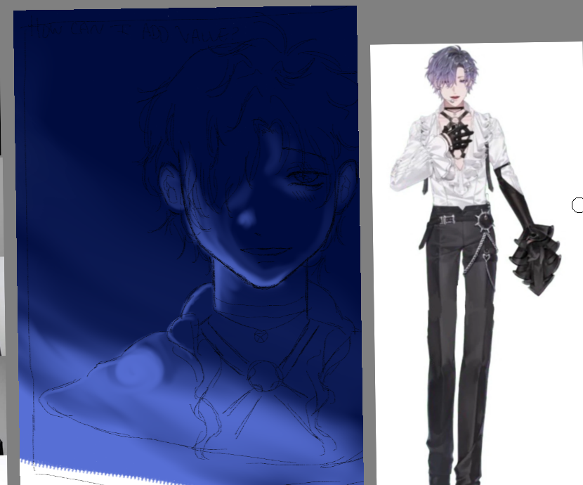 Poyo879461's tweet photo. I have to re-learn the art fundamentals because my teacher says I lack value...so I am using Uki to help me learn #VioletAltlier https://t.co/0fnsGOdMZD