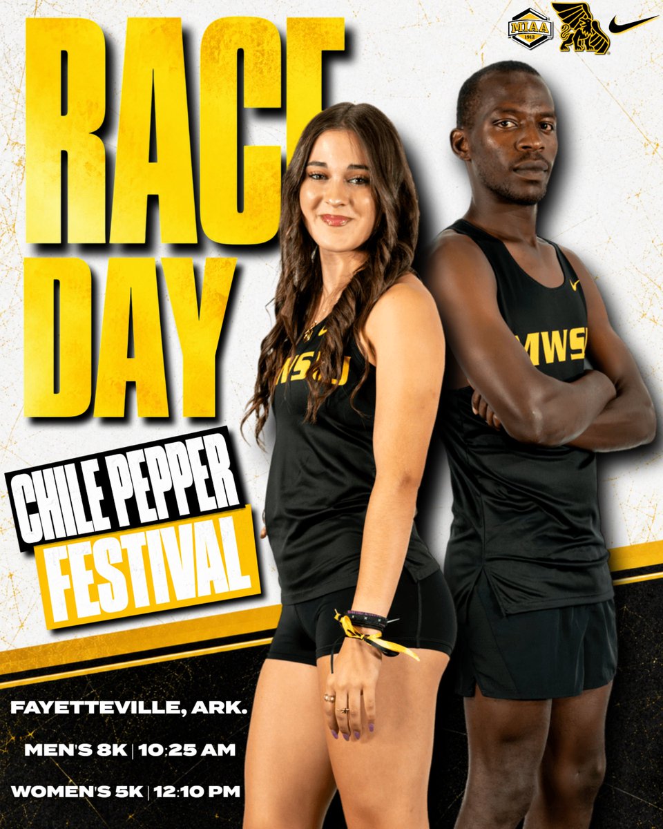 MwsuTf's tweet photo. Race Day 🏃‍♀️🏃‍♂️

Time to turn it up at the 38th Annual Chile Pepper Festival.

📍 Fayetteville, Ark.
⏰ Men's 8K at 10:25 AM | Women's 5K at 12:10 PM
🏟️ Agri Park
📊 https://t.co/5GtlNX3P6y

#GriffUp🦅🦁 https://t.co/RUjoyW6CIs
