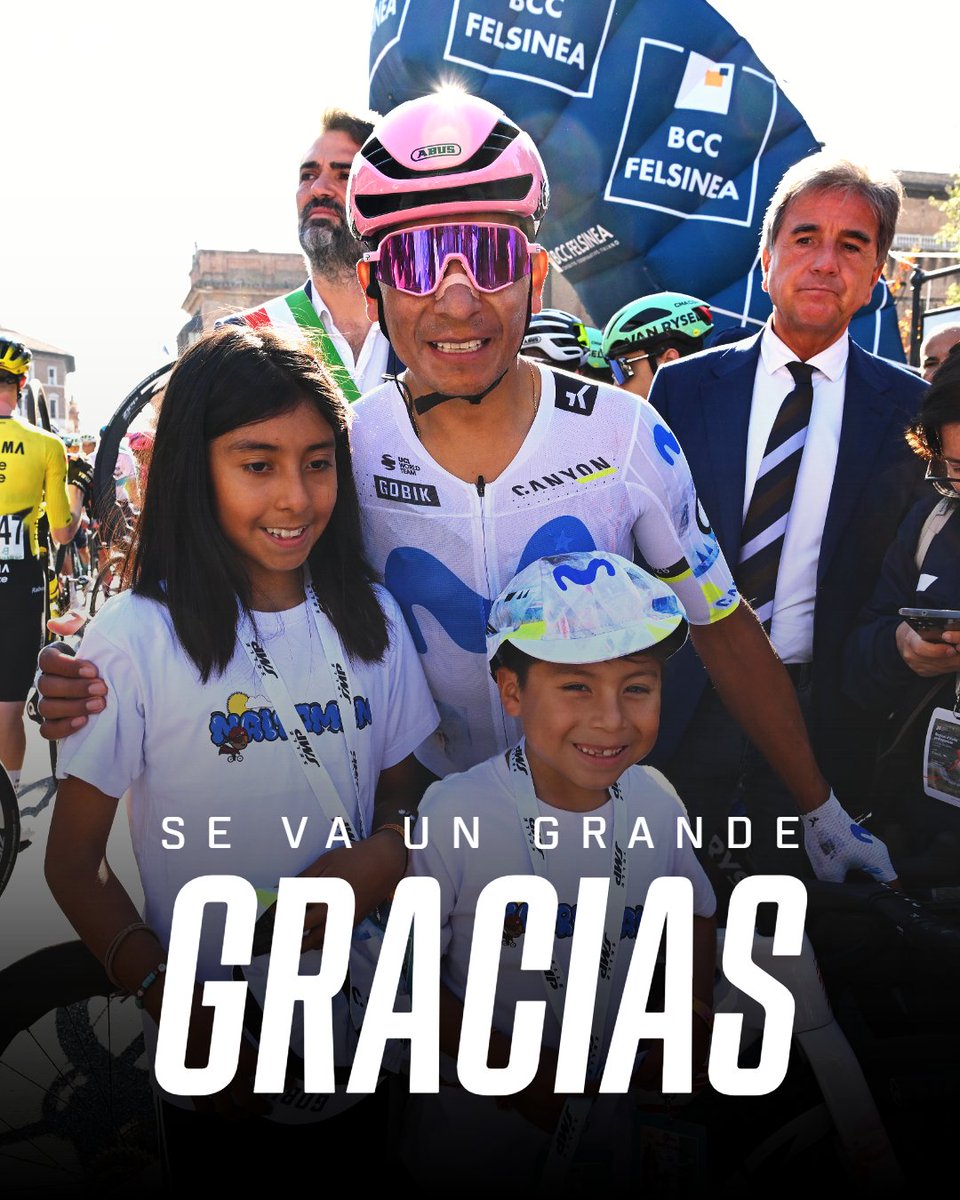 ESPNColombia's tweet photo. GRACIAS NAIRO

Se retira un campeón. Orgullo colombiano. Patrimonio del ciclismo. Guerrero de la ruta. https://t.co/DhJF3v7TXc
