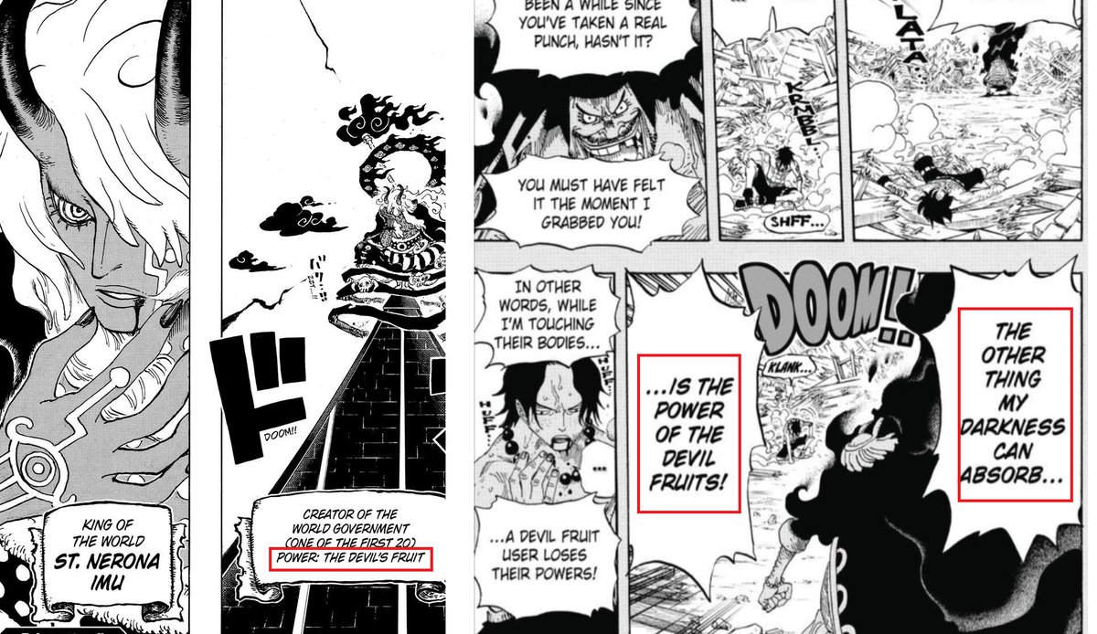 ImuofNerona's tweet photo. Blackbeard.
Lore and buildup explains the why and how
Diff? Low, BB has the perfect counter
If they fight, Blackbeard will fulfill Rock's promise, steal his Devil Fruit and reclaim his birthright
Davy Jones as the previous king of the world makes the empty throne BB's inheritance https://t.co/1RGozuJxer