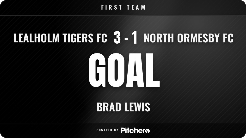 LealholmFc's tweet photo. 45': Brad Lewis scores for Lealholm Tigers FC 🙌
#LEANOR #Pitchero
https://t.co/ujaikkUO7V https://t.co/1hxTKE22Im