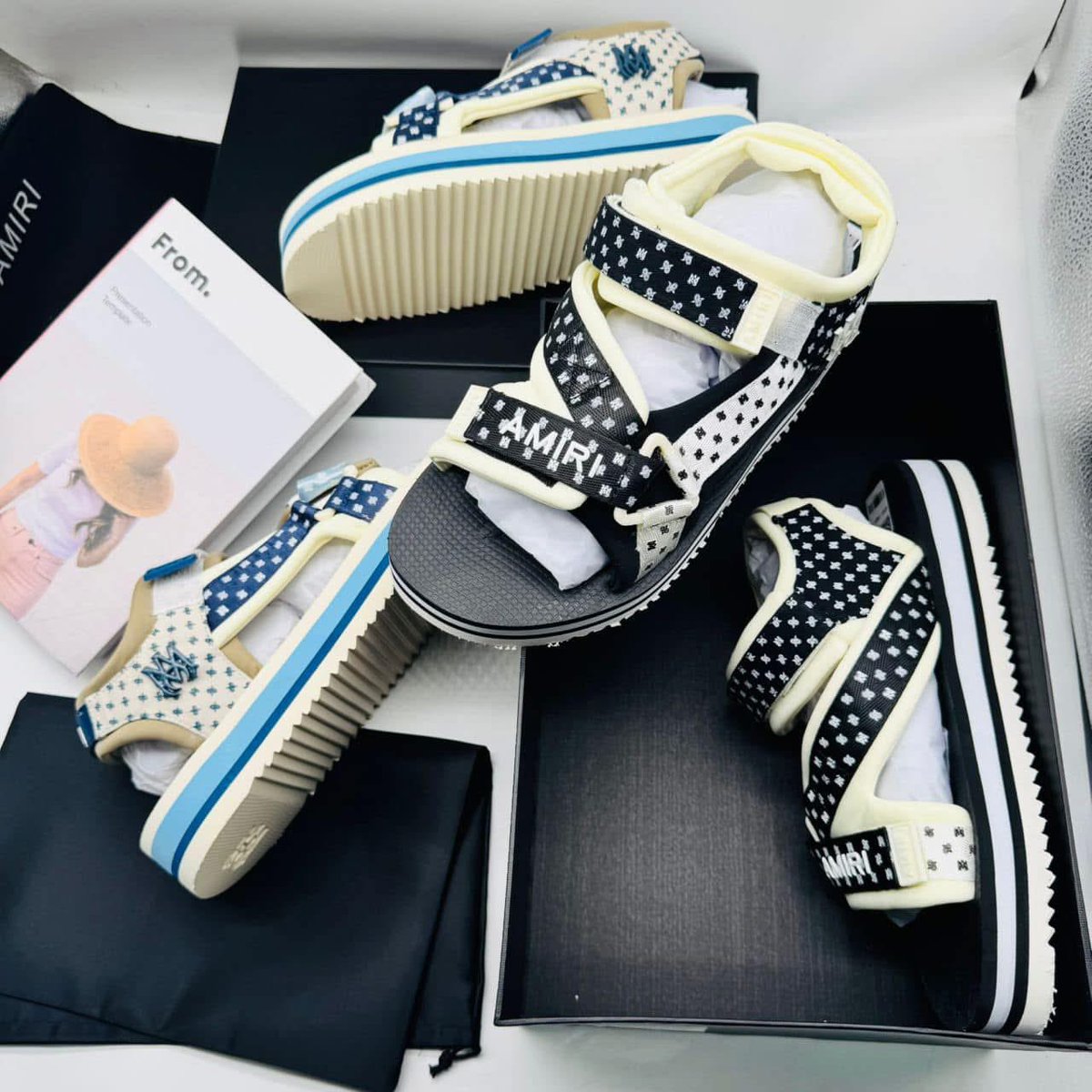 Adedamsley's tweet photo. Amiri Sandals 
Price 🏷️ N65,000
Free Delivery 🚚 (base on your location) https://t.co/arxo0EEcIB
