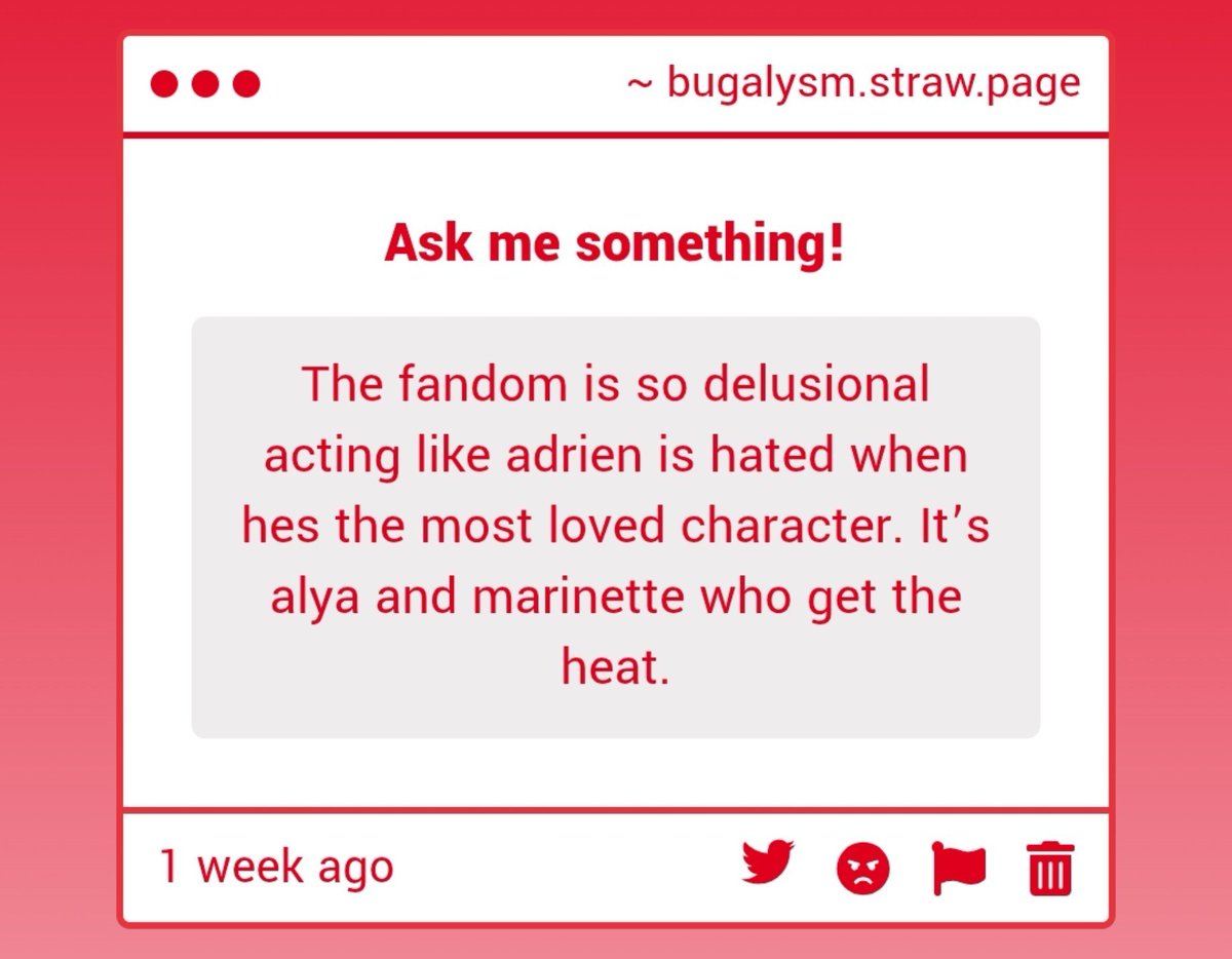 BUGALYSM's tweet photo. adrien IS hated by alot of people and the writers, who treat the years of abuse and trauma he went through as nothing. but that doesn't mean marinette and alya aren't hated either infact they face alot of misogyny either by the fandom or even non fans and it's very ridiculous https://t.co/wE1zPFIE89