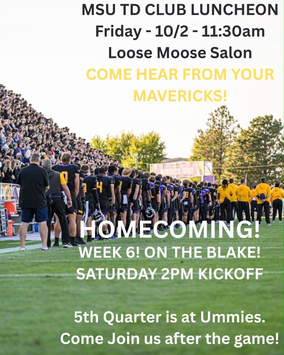 maverick_scoop's tweet photo. It’s GAMEDAY!!!!!!
It’s an extra special GAMEDAY because it’s HOMECOMING! Check out the Mavericks on The Blake today at 2pm. If you can’t make it check out in the link below or listen to John and Worm call the game! 🤘🏽😈#BOOM #RTD #FTB 1-0!
https://t.co/opsdYzerKH https://t.co/a2ZDCOKEvQ
