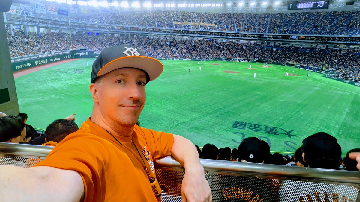 Heater_Nate's tweet photo. And so ends my second regular season watching the Tokyo Giants from the best seat (standing spot) in the house. 

It's time for the playoffs! 

#ジャイアンツ https://t.co/K1ObNcjFW6