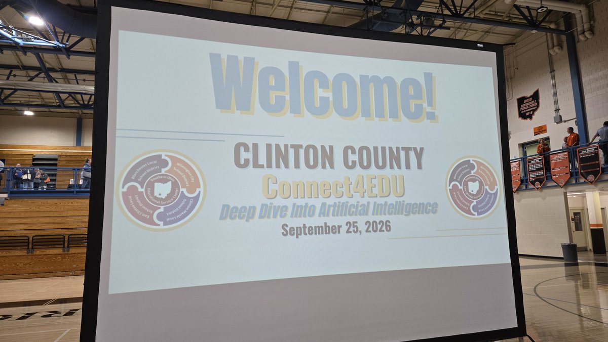 ericcurts's tweet photo. Thanks so much to the Southern Ohio ESC for bringing me down for the Clinton County Connect4EDU PD day! I presented:
🦾 The Bionic Educator
✨ Gemini for Schools
❌ Managing AI Cheating
All of my PD resources at https://t.co/MRwa0NAKIB

#edtech https://t.co/0cArawBxM2