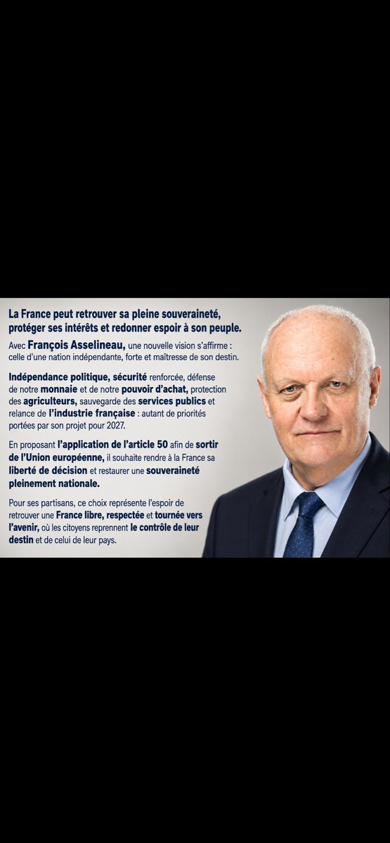 Didi36982Delmas's tweet photo. @f_asselineau Il est le SEUL homme de la SITUATION qui sait ce qu’est l’esprit FRANÇAIS et l’esprit d’égalité et FRATERNITÉ https://t.co/044fNYrX6d