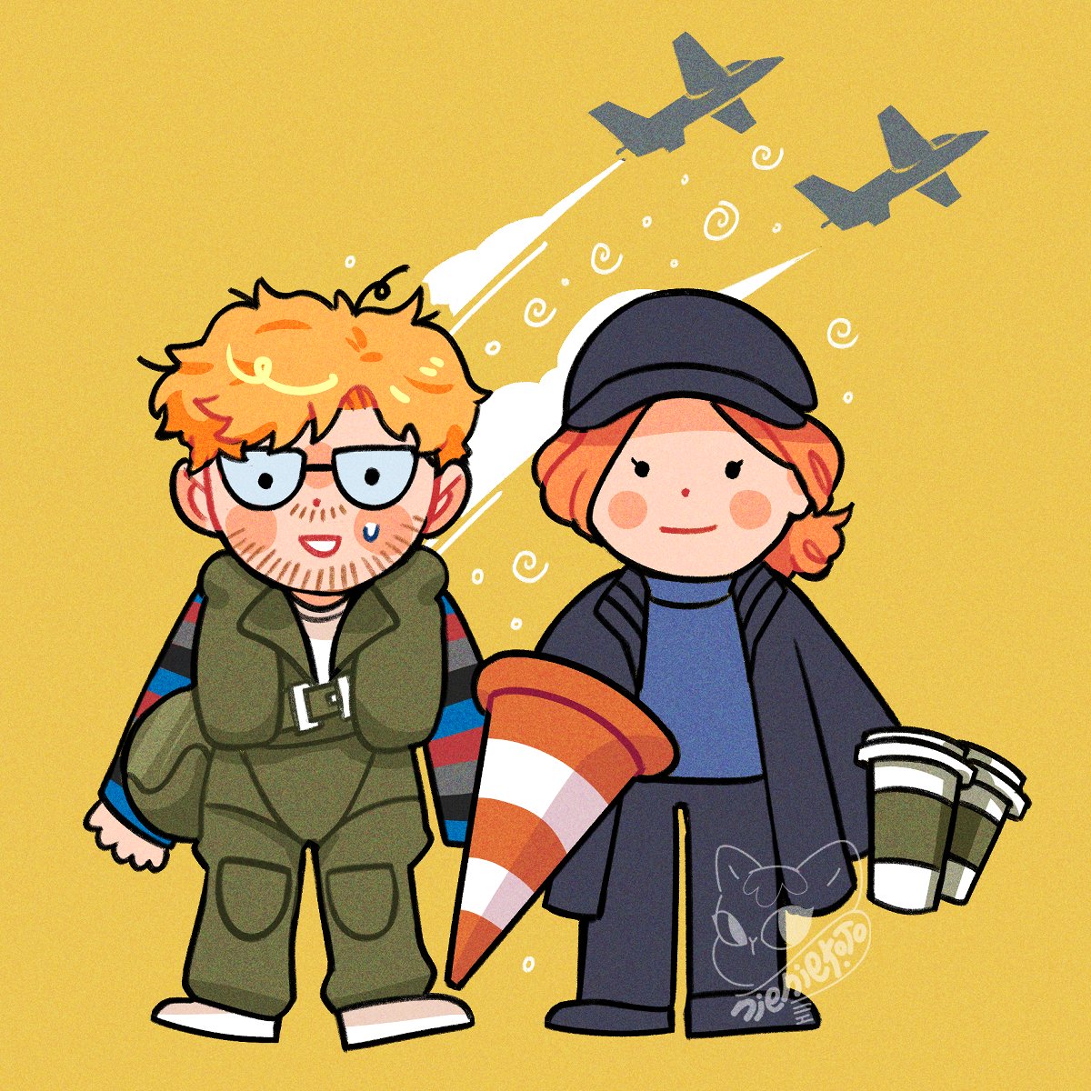 nieniekoto's tweet photo. selamat post-imog!
was mostly designing graphics and art directing this time around, but here are the sillies i drew for the F&B and mirror deco!!π
1/2
#InMemoryOfGraceCSE #projecthailmary https://t.co/5b5YPtgZ7E