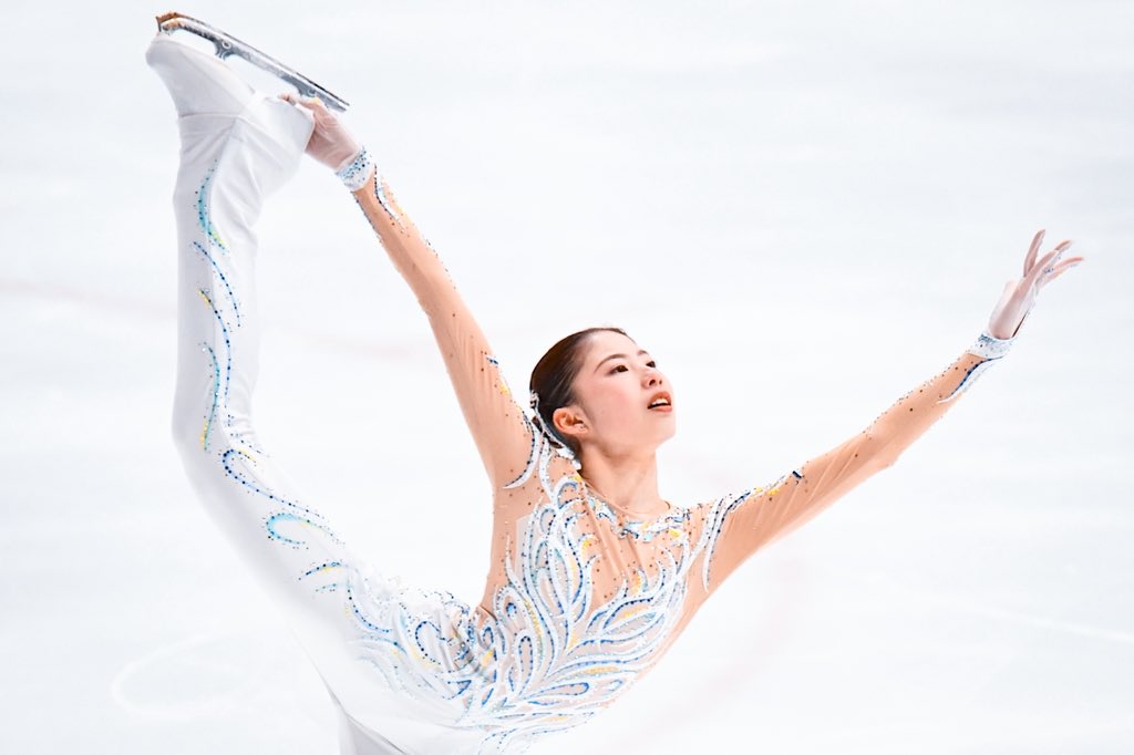 TheAnswerFigure's tweet photo. ⛸️東京フィギュアスケート選手権大会❄️

シニア女子FS
演技：#住吉りをん

#東京選手権
#フィギュアスケート

【写真：中戸川知世 @nakatogawachise 】 https://t.co/0f1k6buUof