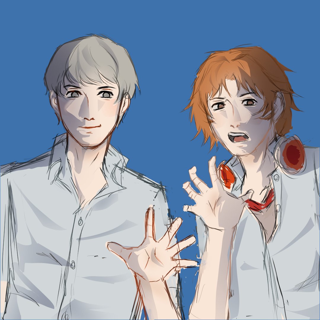 reedespuff_'s tweet photo. been thinking about souyo.., yosuke looks good in here, might finish this WIP later ! #persona4 https://t.co/gC9Ah7El5a