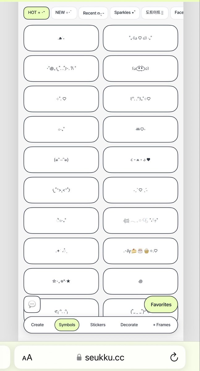 oliviiasw's tweet photo. GUYS aku nemu website LUCU ⸜(｡˃ ᵕ ˂ )⸝♡

isinya banyak sticker, emoji &amp; simbol aesthetic yg bisa langsung dicopas buat edit di IG story✨ https://t.co/QxIWpgI5Dc