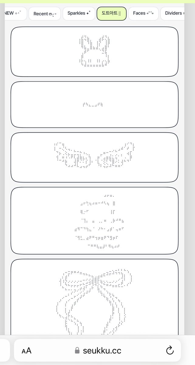 oliviiasw's tweet photo. GUYS aku nemu website LUCU ⸜(｡˃ ᵕ ˂ )⸝♡

isinya banyak sticker, emoji &amp; simbol aesthetic yg bisa langsung dicopas buat edit di IG story✨ https://t.co/QxIWpgI5Dc