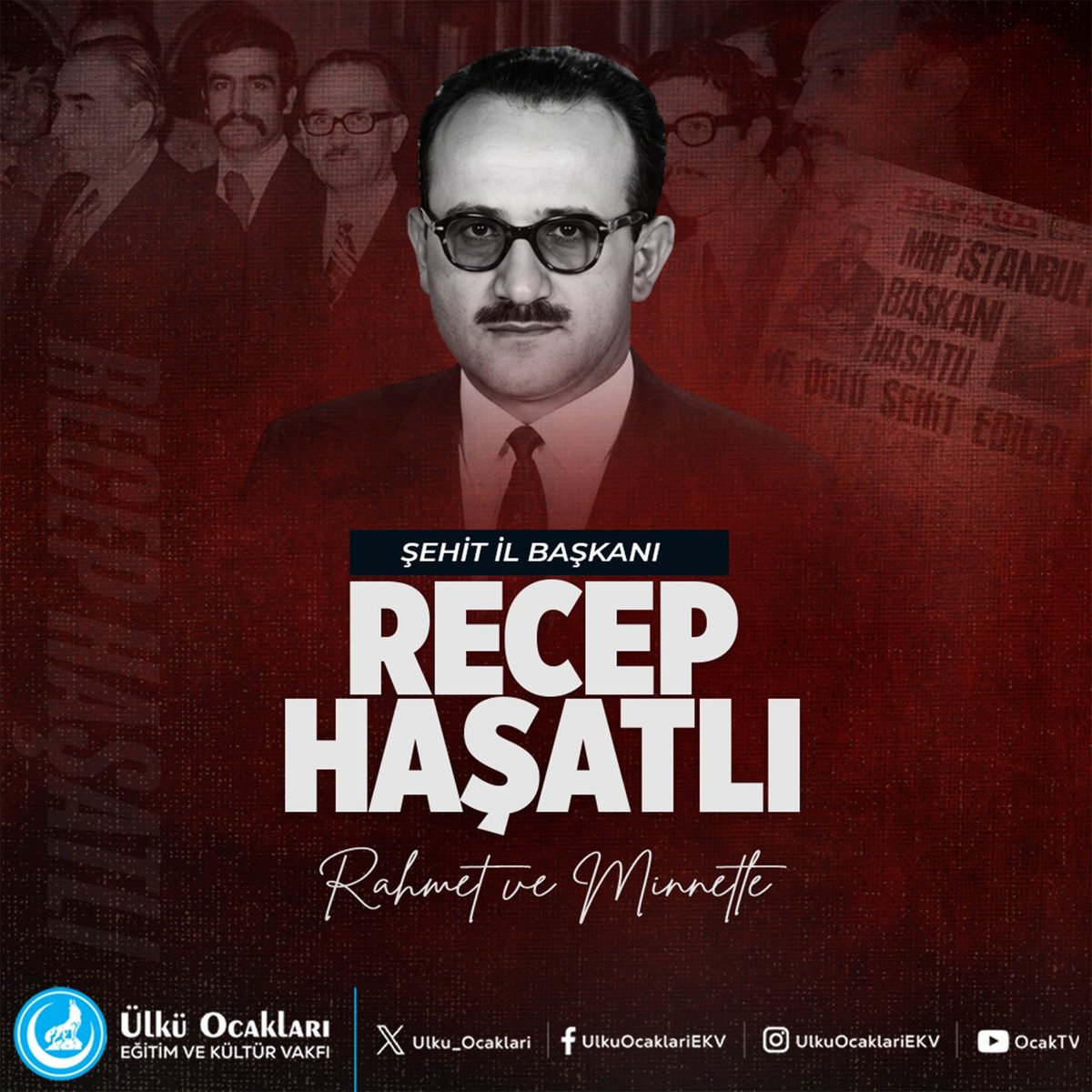 Gaziantepluoab's tweet photo. Evlerinin Önünde Uğradıkları Saldırı Sonucu Şehit Olan Merhum İstanbul İl Başkanımız Recep Haşatlı ve 17 Yaşındaki Evladı Mustafa Haşatlı’yı Şehadetlerinin Yıl Dönümünde Rahmet ve Dualarla Anıyoruz. https://t.co/WunovNfO6r