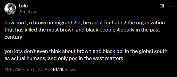 EsfihaEnjoyer's tweet photo. @adolesoja @PrayToEichmann @JerusalemKing_ The original is a brown immigrant in Europe wanting Jews out of Israel and into Europe, she then gets QT'd by a Jew, who then gets leaked on by NTI larper in America who feels the need to intervene. Amazing honestly. https://t.co/HlDqmgpJpW