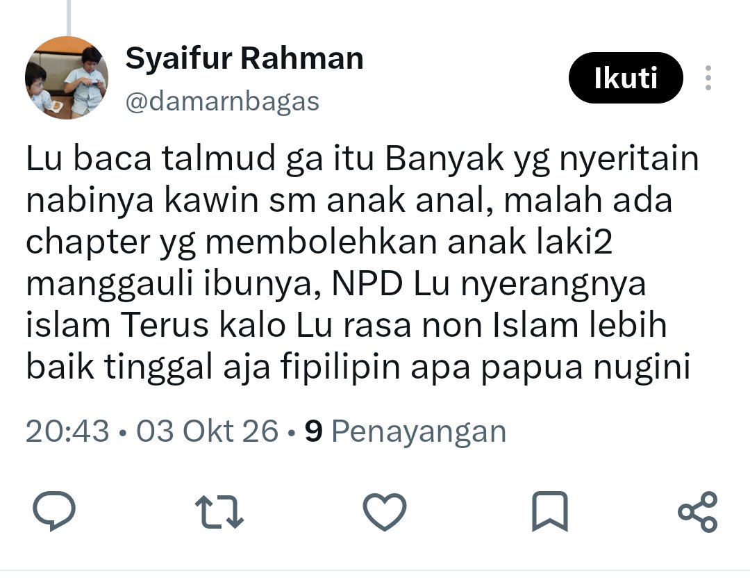 euvxhilia's tweet photo. Orang-orang Islam ini kenapa ya kalau agamanya dikritik suka banget mention agama lain buat jadi perbandingan mana yg paling "parah" padahal mah sama aja dan ga ngehapus kritikan awal juga kalau agama lu itu ada bolongnya. https://t.co/G3c0F3mX39