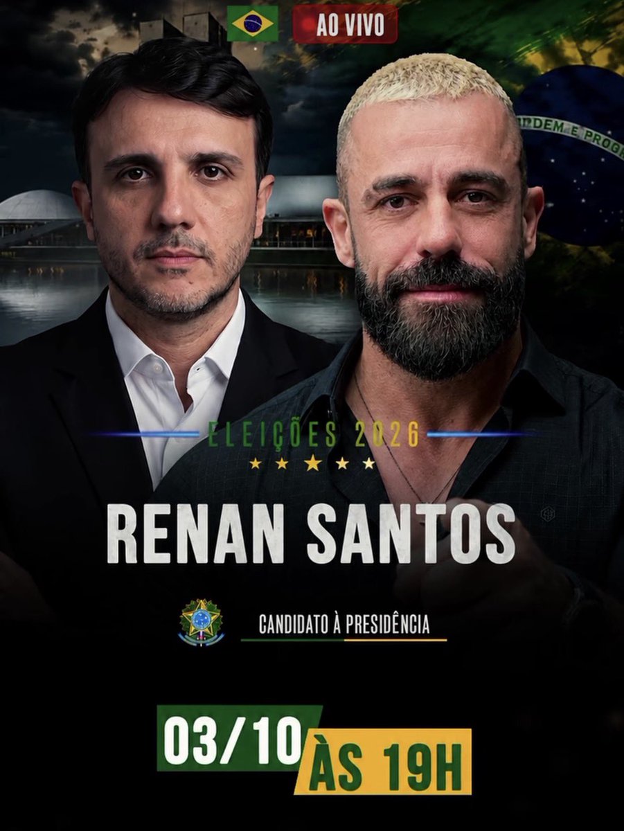 davidpiraja_'s tweet photo. CARALHOOOOOO

Renan Santos irá no Sestaro HOJE às 19 horas ser questionado SOBRE absolutamente TUDO

O cara vai ter como último ato de campanha um podcast bolsonarista. Renan tem mt culhao https://t.co/menrMQsZIE