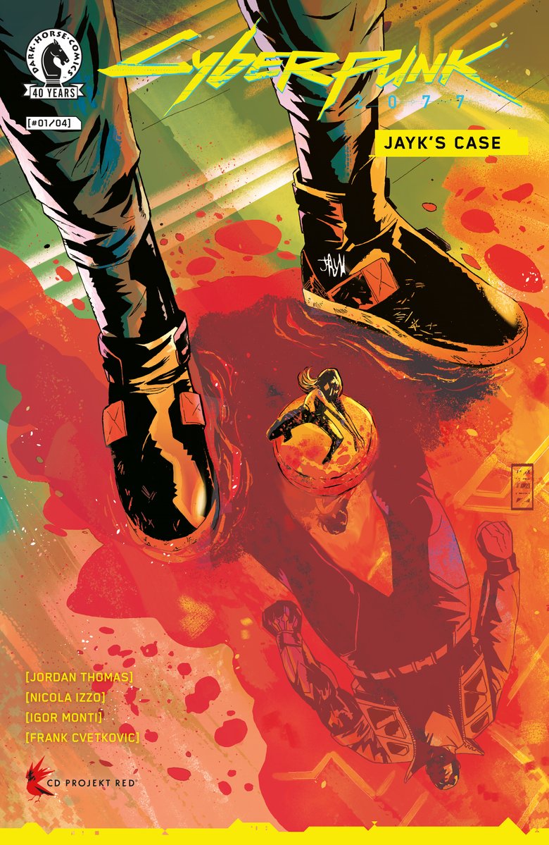 DarkHorseComics's tweet photo. Reminder: Cyberpunk 2077: Jayk's Case begins on October 21st with issue #1! Details: https://t.co/COq7XYl2UF

This 4-issue series is a noir detective mystery set in the world of Cyberpunk 2077!

By @Jordan_J_Thomas, Nicola Izzo, @igormontiart, and Frank Cvetkovic. With issue #1 covers from Izzo, @jfornes74, Richard Blake, and @NimitMalavia. With @CDPROJEKTRED