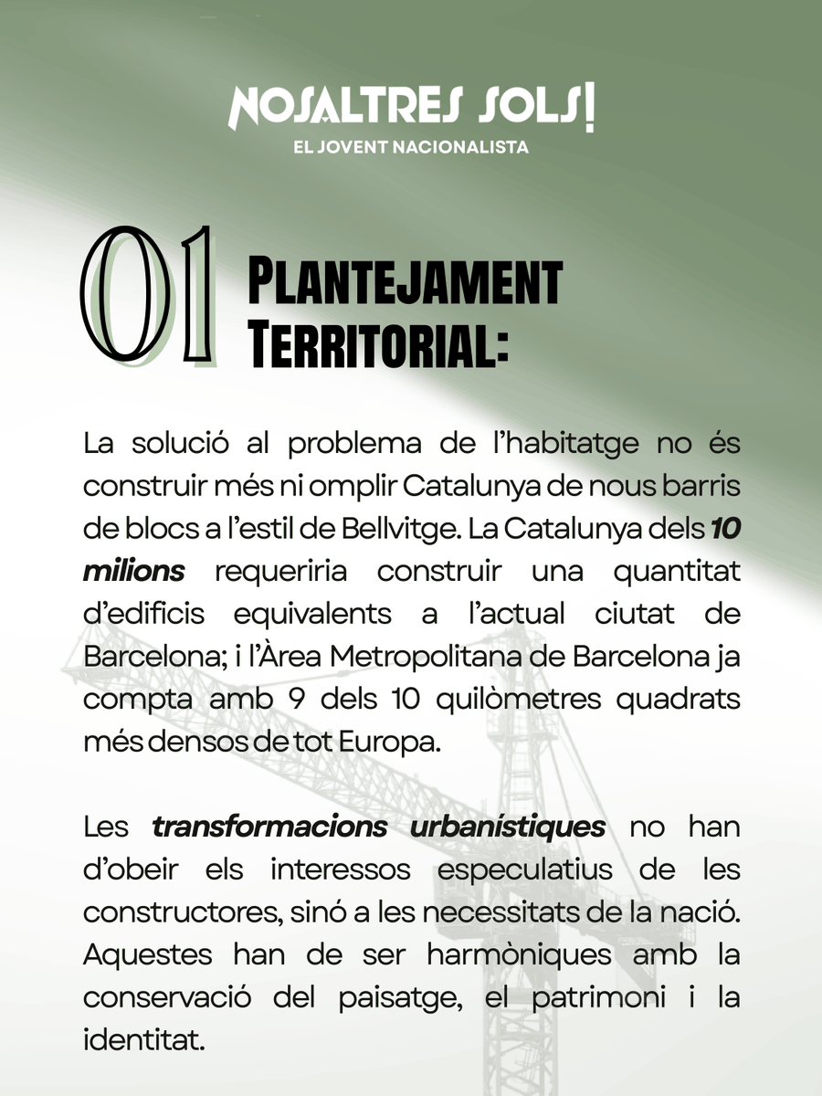 Nosaltres_Sols_'s tweet photo. La posició de Nosaltres Sols! sobre la crisi de l'habitatge. Una anàlisi des del nacionalisme català: https://t.co/I4TTOsvREs