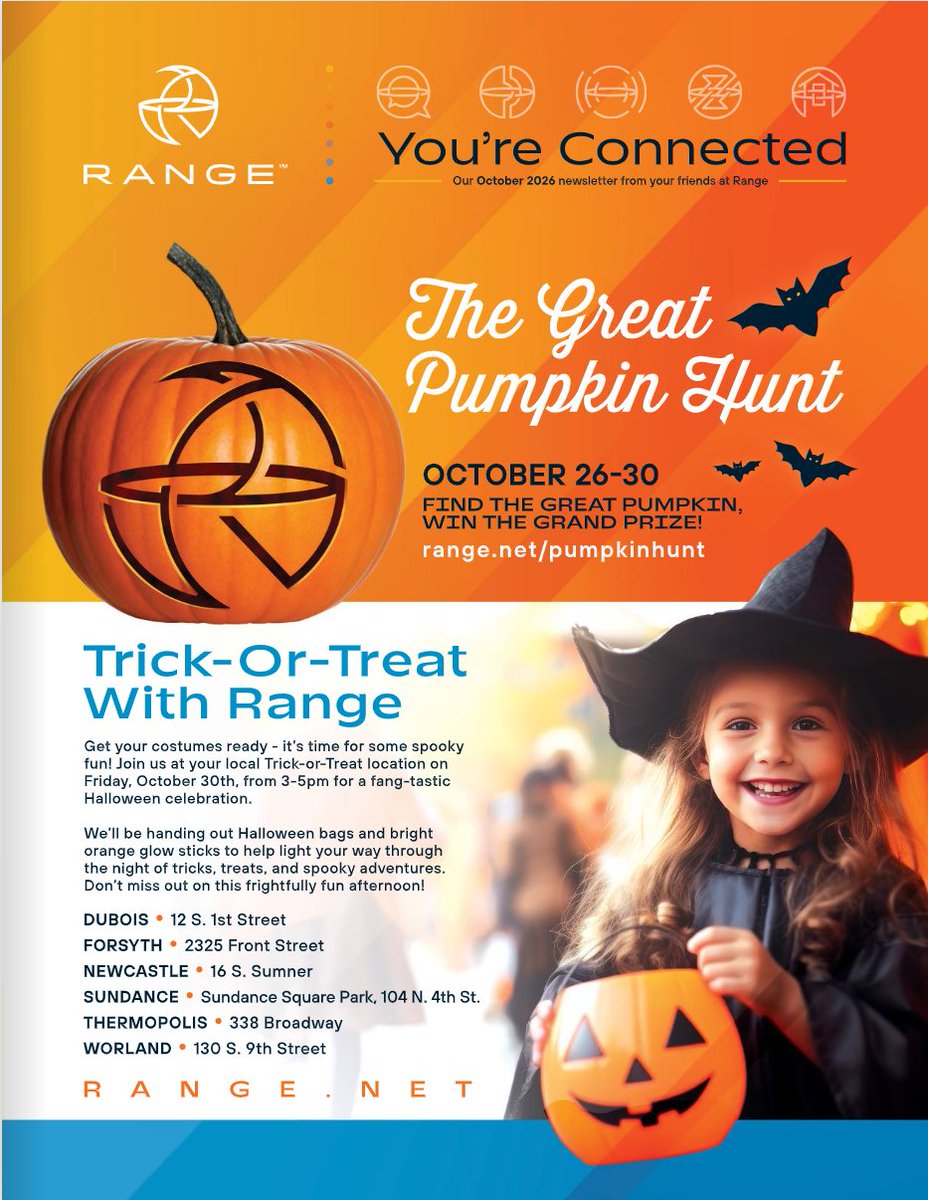 RangeConnected's tweet photo. 🍂 Our October newsletter is here!
Take a look at what’s happening at Range, from community happenings and customer stories to helpful tips.
Grab a cup of coffee and catch up with your Range community. 💙https://t.co/DDYZN2eXdF
#LiveYourWestLife https://t.co/jygRhozMRe