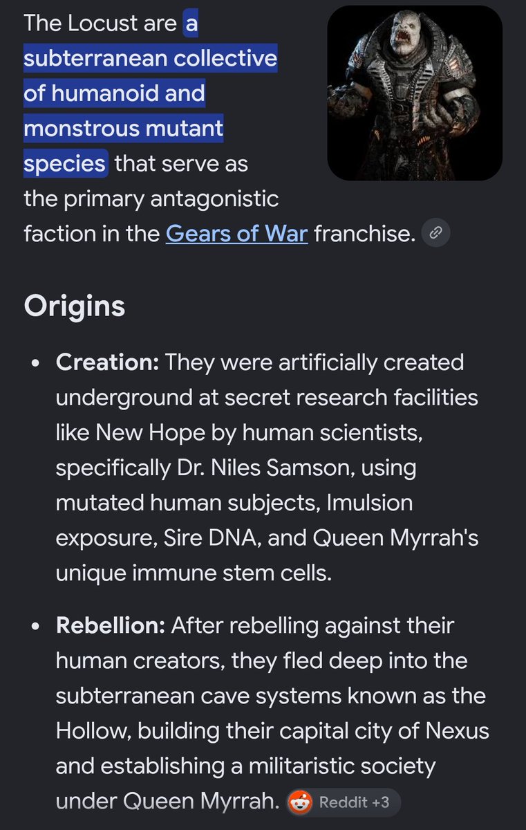 FelixHight0w3r's tweet photo. @RobinWingies Literalmente hace dias The Guardian habia publicado una review (antes de tiempo por cierto) diciendo que los Locusts son Aliens

los Locusts No son Aliens https://t.co/5EIgxwGqyz