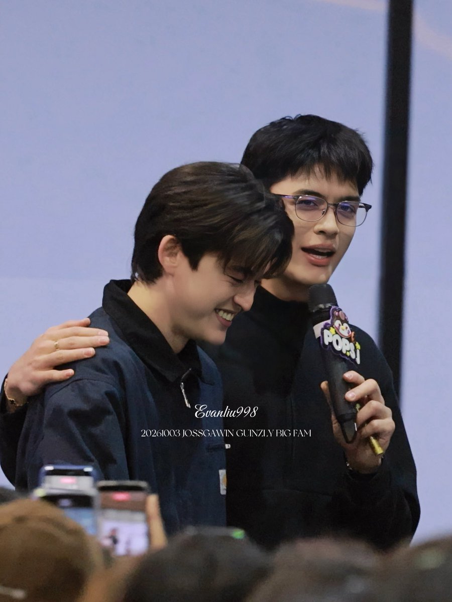 Evanliu998's tweet photo. 20261003
🫂🫂🥹🥹🥹

JOSSGAWIN GUINZLY BIG FAM
#GMMTVFANIVAL2026HappyFamilyxJG
#JOSSGAWIN #JossWayar #GawinCaskey https://t.co/lUF1CaZJds