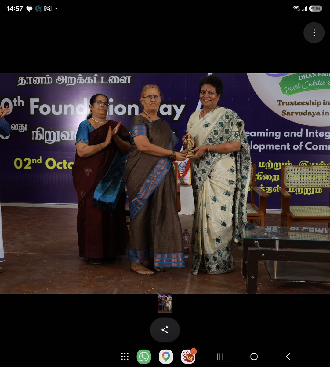 vimshine's tweet photo. A day of inspiration at the thirtieth Foundation Day of DHAN Foundation, women finding their strength,  communities building their futures, millets connecting livelihoods with sustainability and 80 young scholars graduating to become tomorrow���s change-makers.
When purpose becomes collective, change becomes a movement...
My latest blog -
https://t.co/6oP45CQnNX
#DHANFoundation #WomenEmpowerment #CommunityDevelopment #Leadership