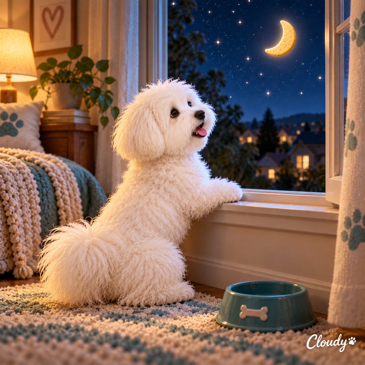 Cloudy_dog_fun's tweet photo. who put a biscuit in the sky?

and why has someone already taken a bite? 🌙

#DogMemes #Bedtime https://t.co/yU7btMTHEa