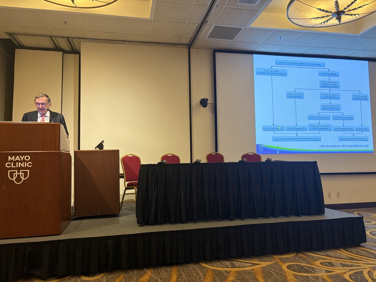 LeticiaRolonMD's tweet photo. Back to the podium is Dr. @fervenzaf sharing Advances in Management of Patients with MN. We’ve come a long way with antigen discovery and the prospect of antigen-driven management and now with new therapies in the horizon…@MayoClinicNeph Selected Topics in GN https://t.co/IJQWAMMiwW