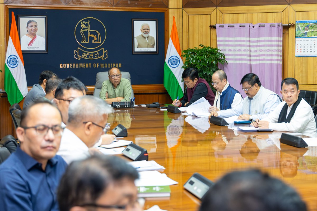 YKhemchandSingh's tweet photo. Chaired an important meeting on the holistic development of Loktak Lake at the Conference Hall of my Secretariat today.

The meeting was attended by Hon'ble Minister (Art & Culture / Tourism) Shri Kh. Loken Singh; Hon'ble MLAs Shri Th. Basanta Kumar Singh, Shri Th. Shanti Singh, Shri K. Robindro Singh, Shri T. Robindro Singh, Smt. Irengbam Nalini Devi, Shri S. Premchandra Singh and Dr. Usham Deben Singh.

The meeting was also attended by Chief Secretary Shri Rajeev Singh Thakur; Chairman of Loktak Development Authority (LDA) Shri Arun Kumar Sinha; Project Director, LDA, Shri Heisnam Balkrisna Singh, along with other senior officials.

The meeting deliberated on matters related to the sustainable development and protection of Loktak Lake and the proposed amendment of the Manipur Loktak Lake (Protection) Act, 2006.