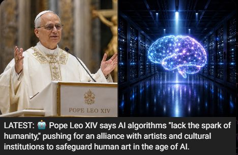 The Pope vs the machines 🕊️
Pope Leo XIV (@​Pontifex, Oct 2): 