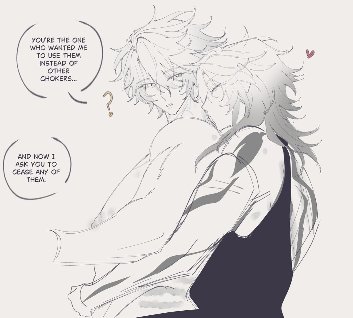 kyyyjang's tweet photo. Day 1 : Mating Bites.

❗Alpha!Femdei x Omega!Khaslana❗

🌗 "Shame. That one was my favorite."
🍷"Because it's from me?"
🌗 "That, and people know who I'm belong to when I use it."

#myphai #mykhas #MyphABOtober https://t.co/0qjIyiIP0V