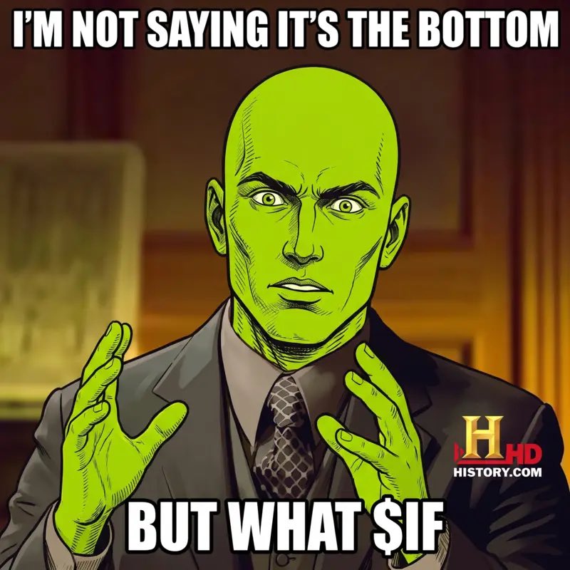 Timonater's tweet photo. @BSCGemsAlert What if everyone was waiting for the $IF bottom too https://t.co/Q7RMGY5oco