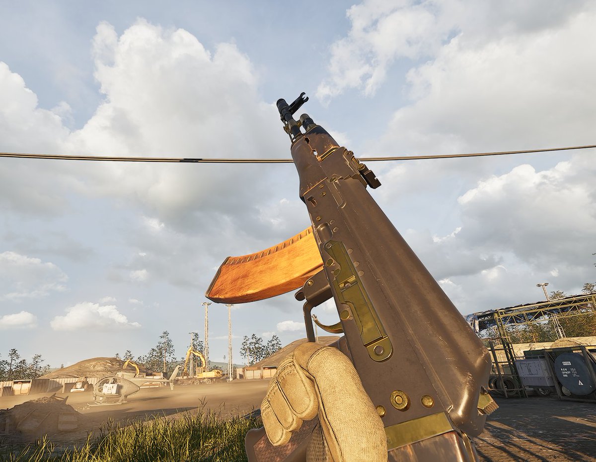 Willowdotglass's tweet photo. Proud  new owner of the gold AK skin in wardogs https://t.co/Hqw8IKPKMj