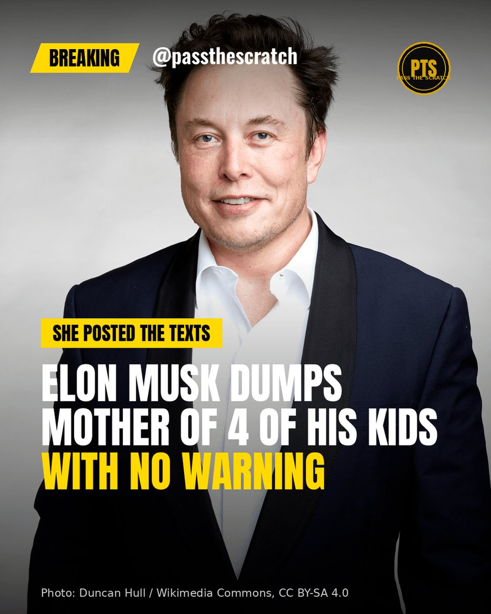 cryptonewb_e's tweet photo. Shivon Zilis says Elon Musk ended it with no warning, one week after he texted that he loved her. She posted the screenshots. He has not responded.
#ElonMusk #PassTheScratch
Photo: Duncan Hull / Wikimedia Commons, CC BY-SA 4.0 https://t.co/p6T5Iq6g9x
