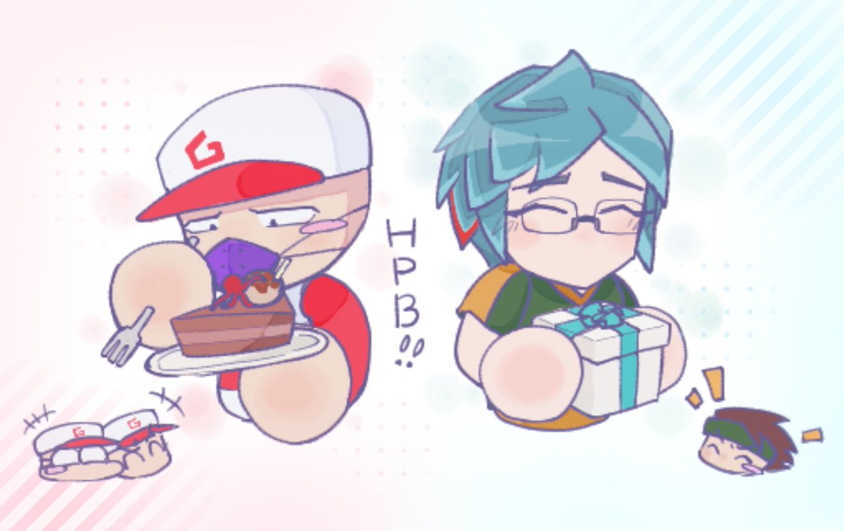 AOHARU_sui3's tweet photo. #パワプロシリーズ版深夜の真剣お絵描き60分一本勝負
お題 ▸ 🎂外藤侠二🎂度羅言
2人ともお誕生日おめでとう！！！ https://t.co/FlNCYVaedn