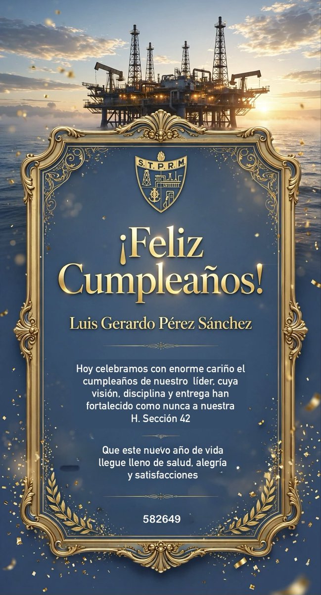 MArmandoCantuC1's tweet photo. Hoy celebramos el cumpleaños de nuestro líder, cuya visión, disciplina y entrega han fortalecido como nunca a nuestra @Seccion42_STPRM 
Que este nuevo año de vida llegue lleno de salud, alegría y satisfacciones
@lgps03101 
@MarcoAzuara1 
@JaimeGalvanMed1 
@AdyRamos 
@grupo_42 https://t.co/0Mmn8lscEC