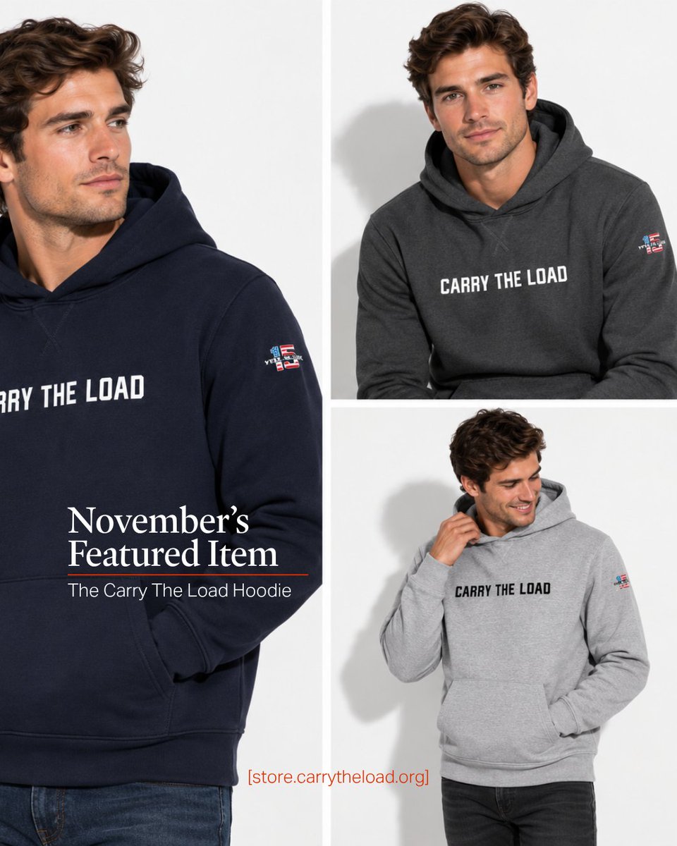 CarryTheLoad's tweet photo. Presenting October's featured item of the month. 
Grab your Carry The Load hoodie and wear the mission wherever you go. Available now in multiple colors.

Shop here: https://t.co/xsddqPvFeV 
#CarryTheLoad #ShopNow #Anniversary https://t.co/ZSpYs5aq02