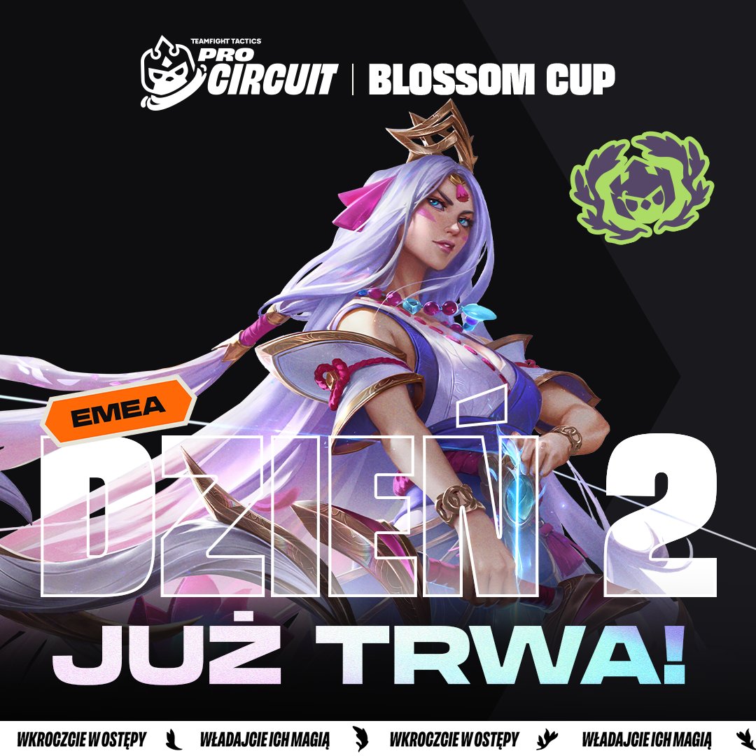 TFT_Polska's tweet photo. BLOSSOM CUP W REGIONIE EMEA — DZIEŃ 2 🪷

24 graczy i tylko 8 miejsc w jutrzejszych zmaganiach #TFTProCircuit.

📺 https://t.co/5vzHEXAmcF https://t.co/DQbLjrjEhf