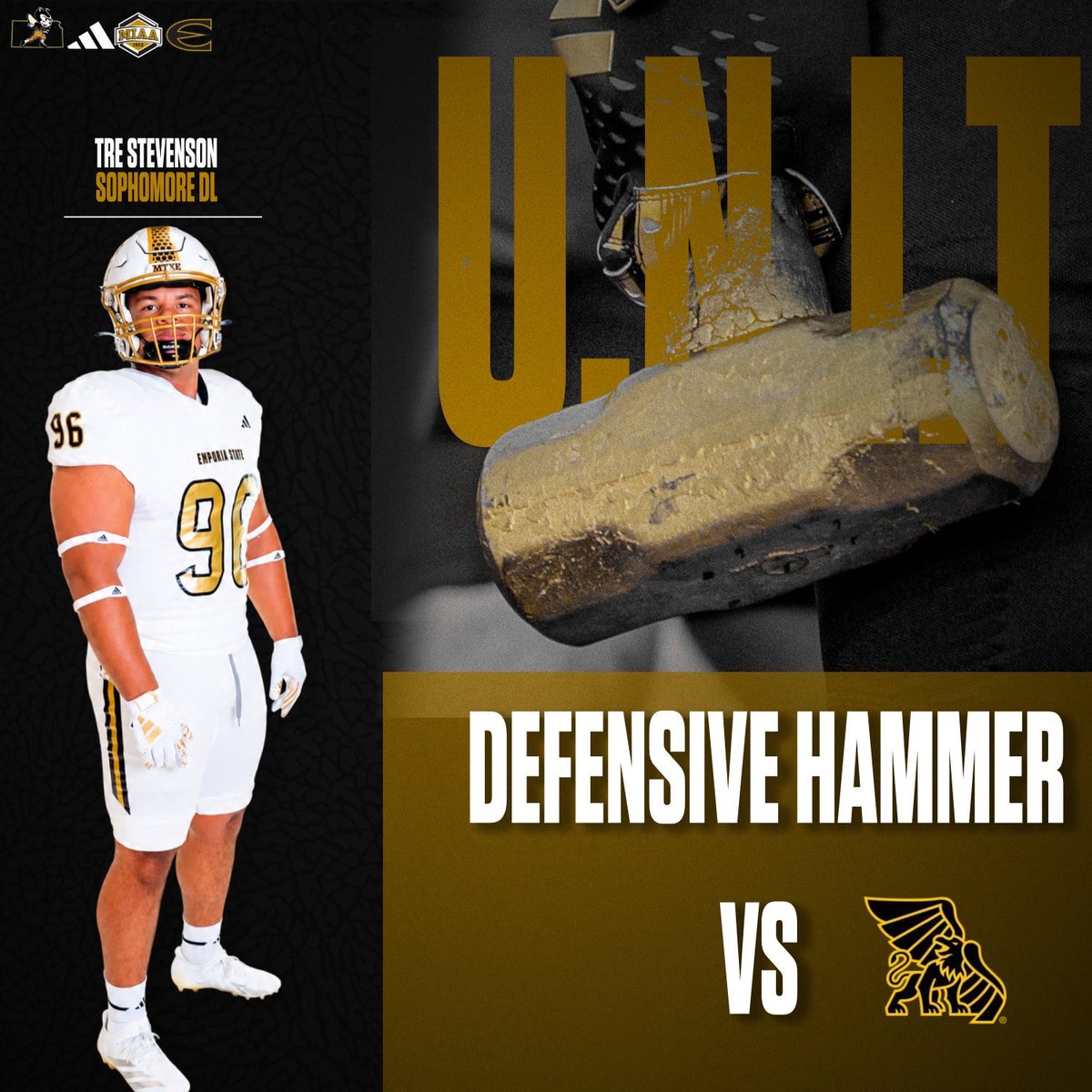 esuhornetsfb's tweet photo. Hammers for Game 5🐝🔨

🔘 Offense - Cam Crooks

🔘 Defense - Tre Stevenson

🔘 Special Teams- Brayden Bush

#StingersUp🐝 | #FOE🐝🧱 | #UNIT https://t.co/1MU7cWiLx5